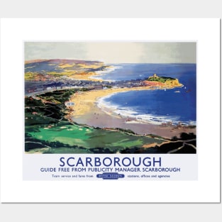 Vintage British Travel Poster: Scarborough Coast Posters and Art